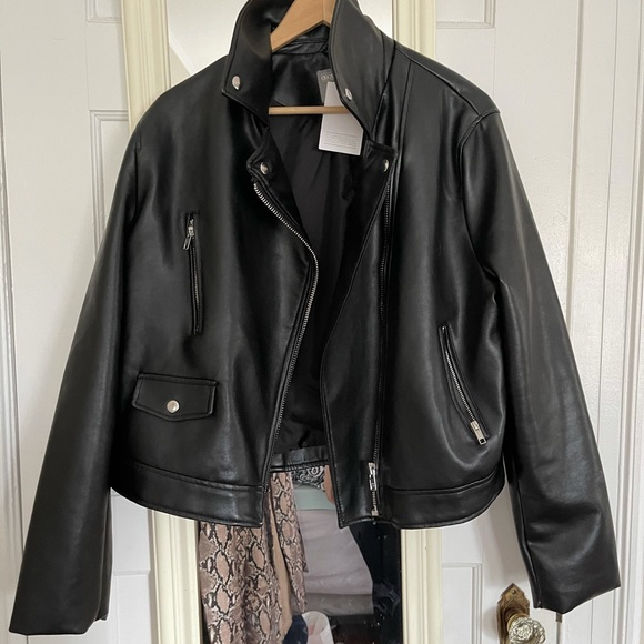 ASOS faux leather jacket size 14 new - Picture 1 of 1